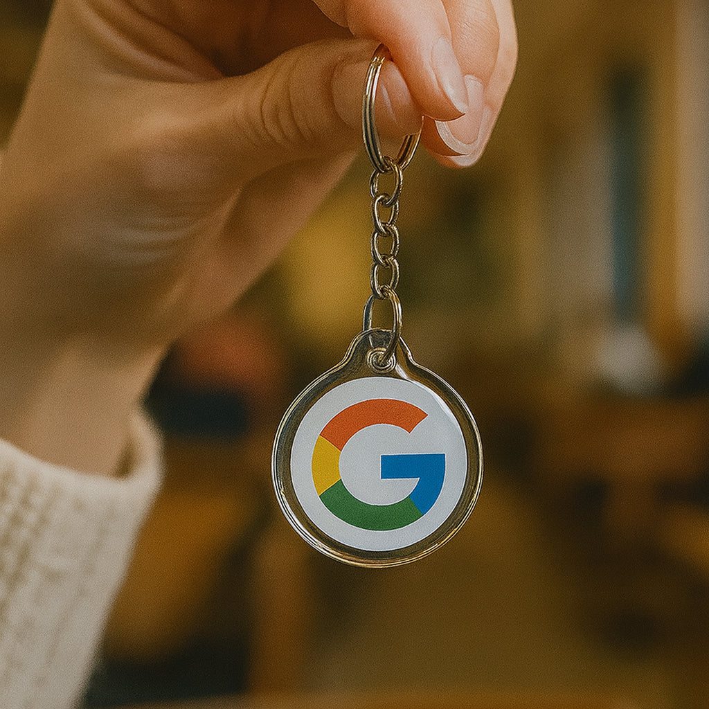 Smart Google Review Invitation Keychain, Touch to Review Tag
